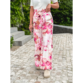 Pantalon à motifs Esperanza - Rose