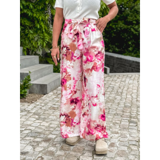 Pantalon à motifs Esperanza - Rose