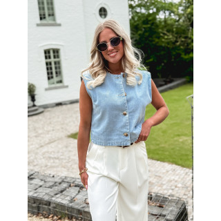 Gilet en jeans Estel - Bleu