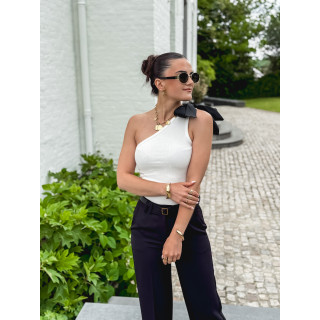 Blouse Vanny - Blanc/Noir