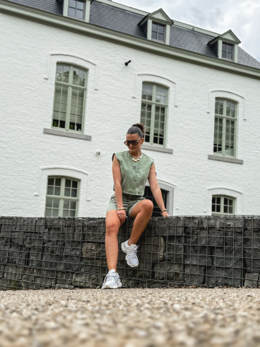 Gilet en jeans Estela - Kaki