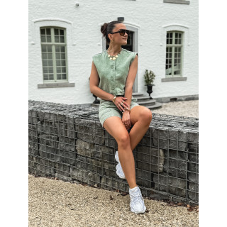 Gilet en jeans Estela - Kaki