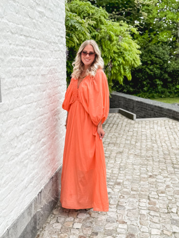 Robe longue Maggie - Orange