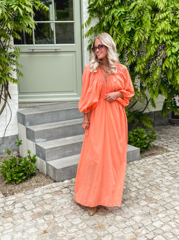 Robe longue Maggie - Orange