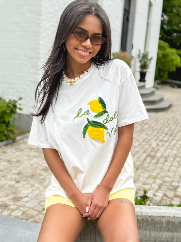 T-shirt Citronnelle - Blanc/Jaune