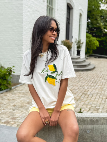 T-shirt Citronnelle - Blanc/Jaune