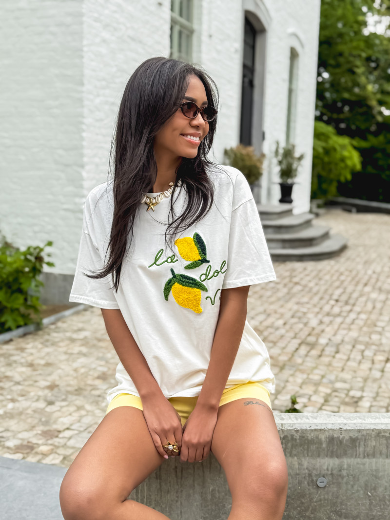 T-shirt Citronnelle - Blanc/Jaune