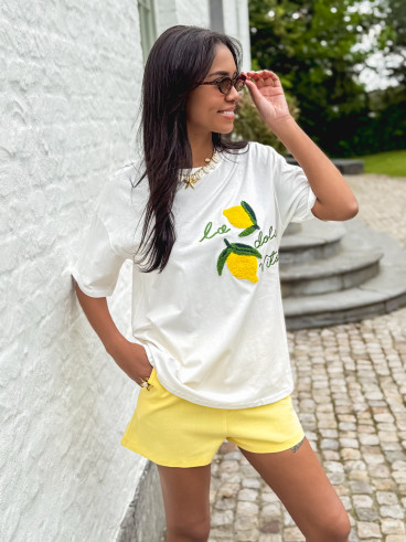 T-shirt Citronnelle - Blanc/Jaune
