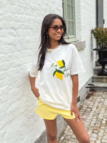 T-shirt Citronnelle - Blanc/Jaune