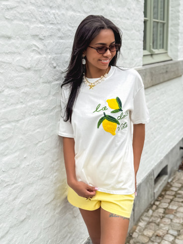 T-shirt Citronnelle - Blanc/Jaune