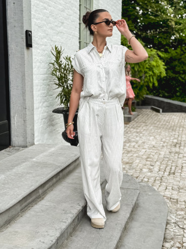 Chemise sans manches Donata - Blanc