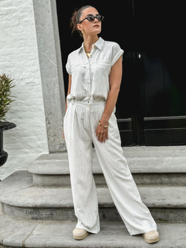 Chemise sans manches Donata - Blanc