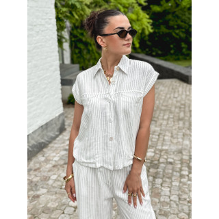 Chemise sans manches Donata - Blanc
