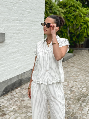 Chemise sans manches Donata - Blanc