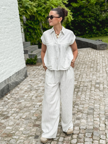 Chemise sans manches Donata - Blanc