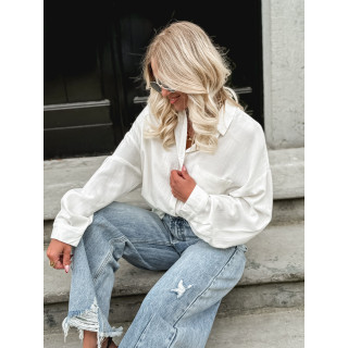 Chemise en lin Oréllia - Blanc