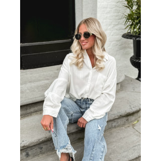 Chemise en lin Oréllia - Blanc