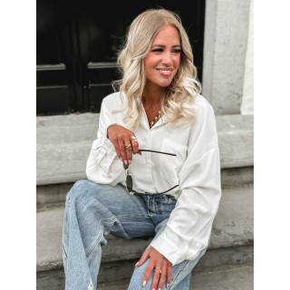 Chemise en lin Oréllia - Blanc