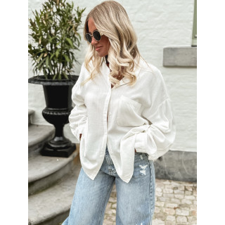 Chemise en lin Oréllia - Blanc
