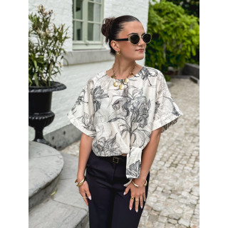 Blous à motifs Victorianna - Beige