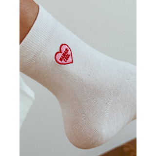 Chaussettes "Maman Cool" - Blanc