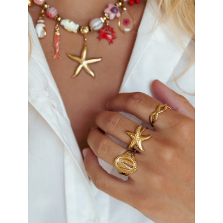 Collier Nungwi - Doré/Rose