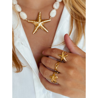 Collier Punta - Doré/Crème