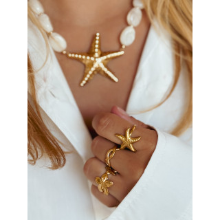 Collier Punta - Doré/Crème