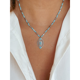 Collier Blu - Argenté/Bleu