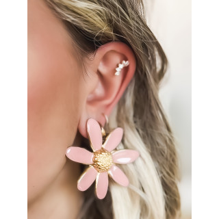 Boucles d'oreilles Bloemen - Rose