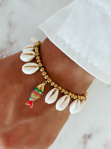 Bracelet Edwige - Doré/Nacré