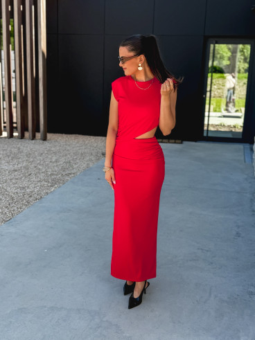 Robe longue Alaya - Rouge