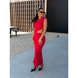 Robe longue Alaya - Rouge