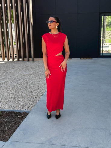 Robe longue Alaya - Rouge