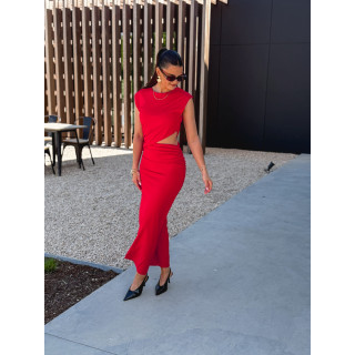 Robe longue Alaya - Rouge