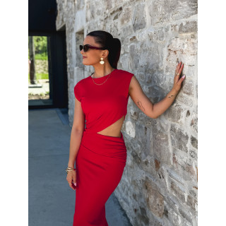 Robe longue Alaya - Rouge