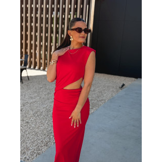 Robe longue Alaya - Rouge