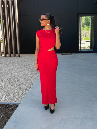 Robe longue Alaya - Rouge