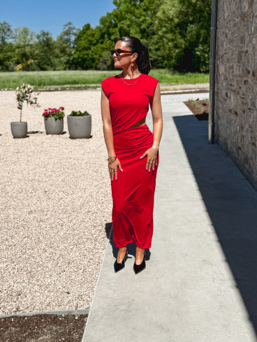Robe longue Alaya - Rouge