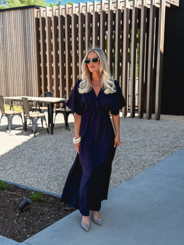 Robe longue Paulia - Bleu marine