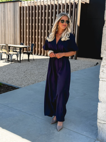 Robe longue Paulia - Bleu marine