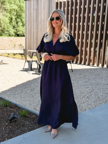 Robe longue Paulia - Bleu marine