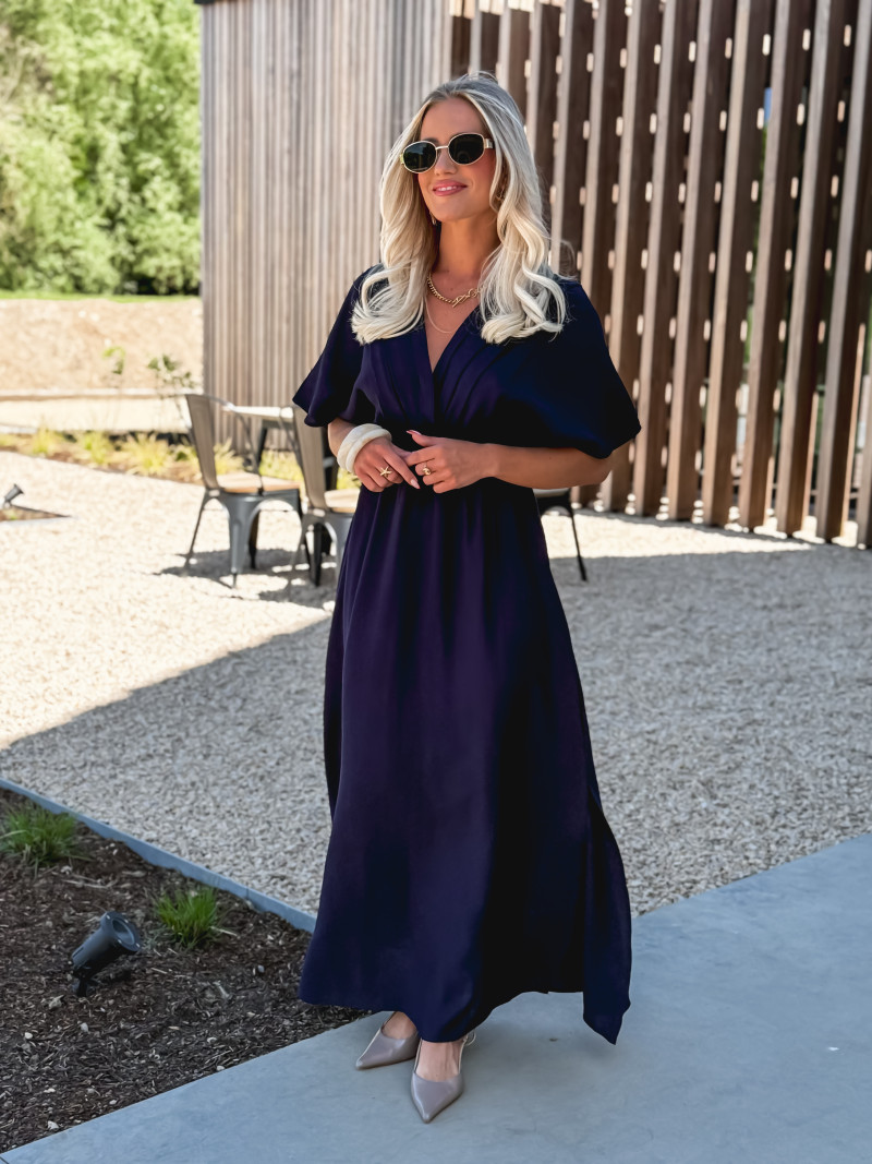 Robe longue Paulia - Bleu marine