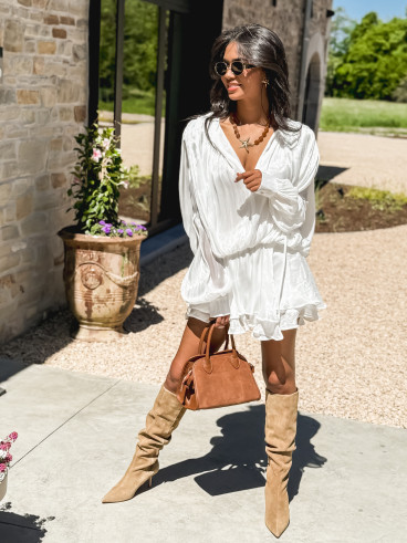 Combinaison short Zolie - Blanc