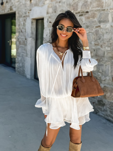 Combinaison short Zolie - Blanc