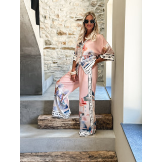 Chemise à motifs Nyla - Rose