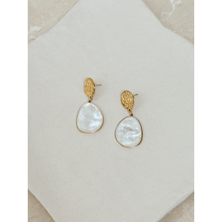 Boucles d'oreilles Hawa - Blanc