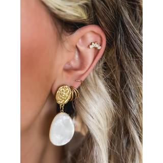 Boucles d'oreilles Hawa - Blanc