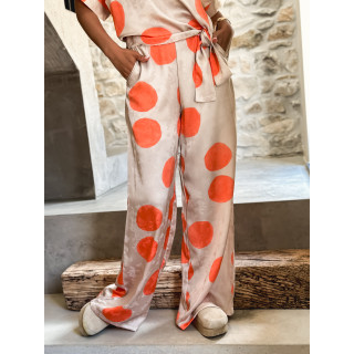 Pantalon à motifs  Evangelie - Beige/Orange