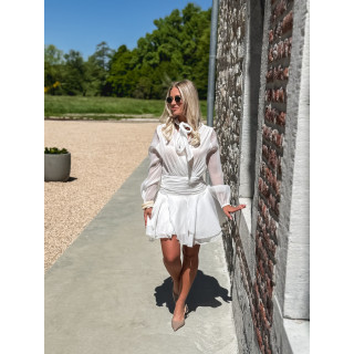 Robe courte Hatice - Blanc
